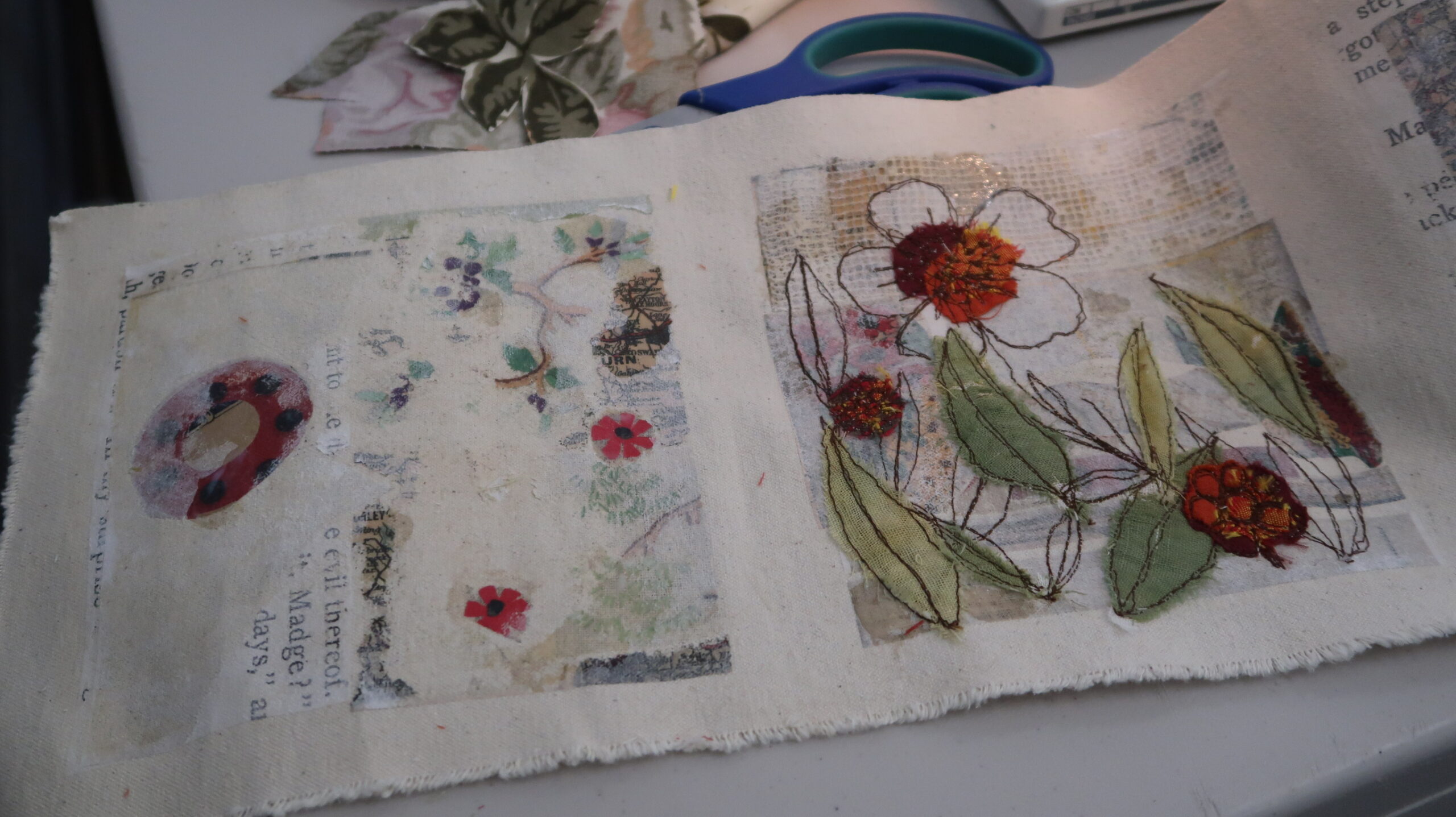 Concertina Book workshop with Suzette Smart - Ribble Creative Stitchers