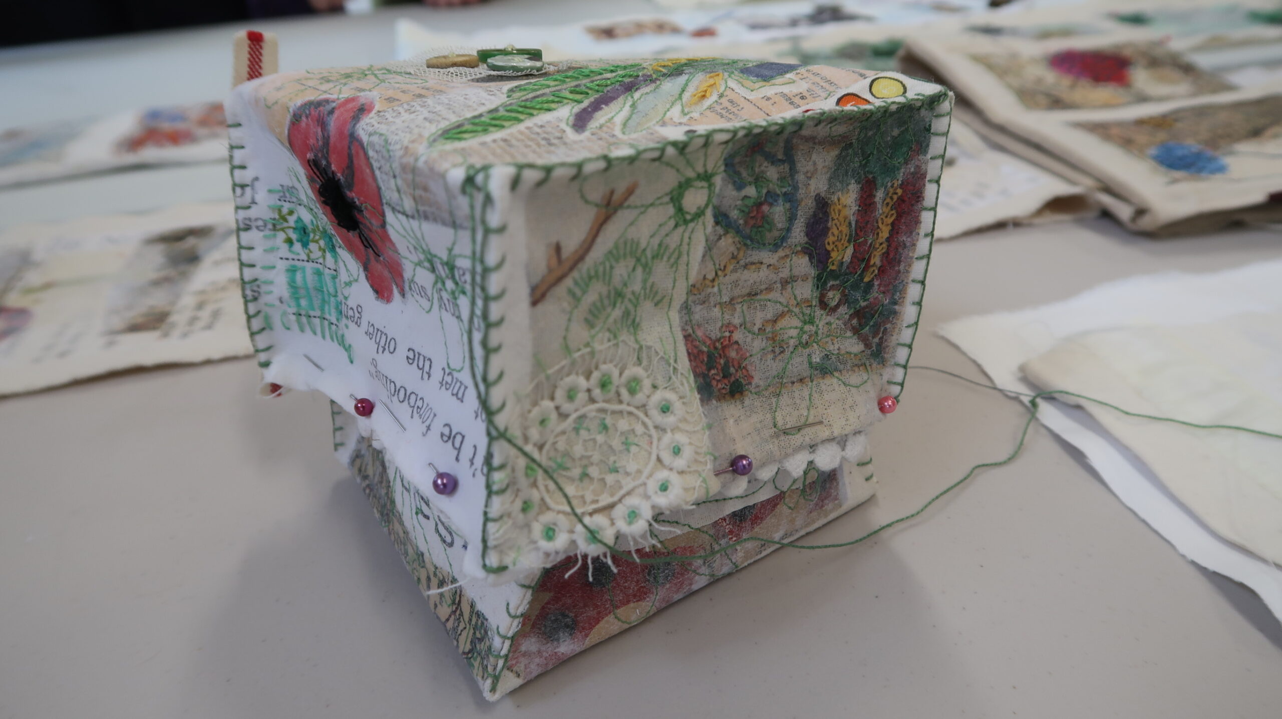 Concertina Book workshop with Suzette Smart - Ribble Creative Stitchers